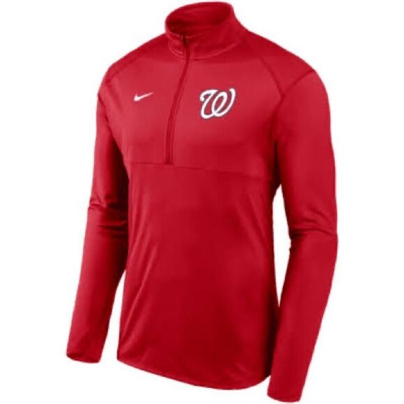 Nike Washington Nationals NWOT Dri Fit Element Performance 1/4 Zip Pullover. - Picture 1 of 8